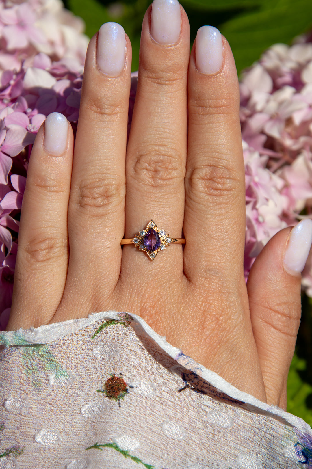 Lilac Charm Gold Plated