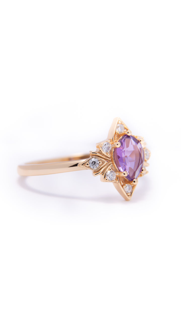 Lilac Charm Gold Plated
