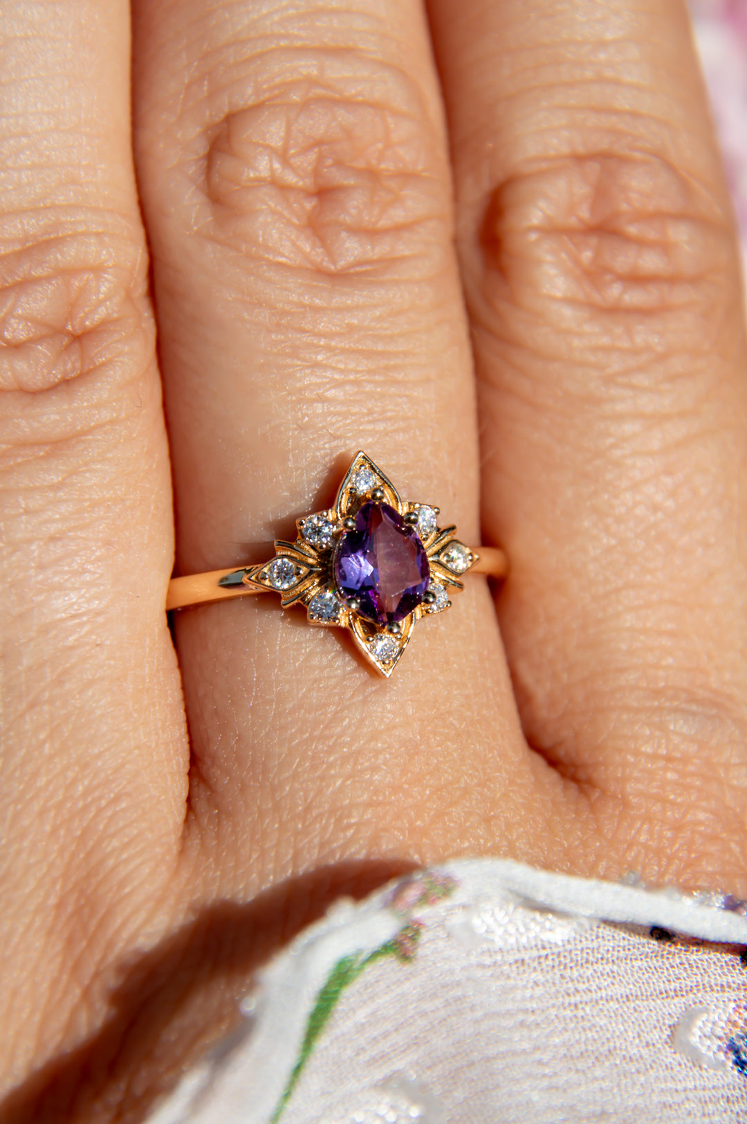 Lilac Charm Gold Plated
